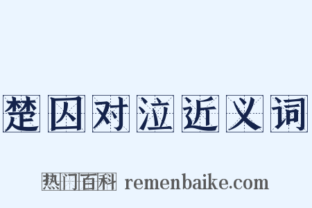 楚囚对泣近义词是什么意思的图片